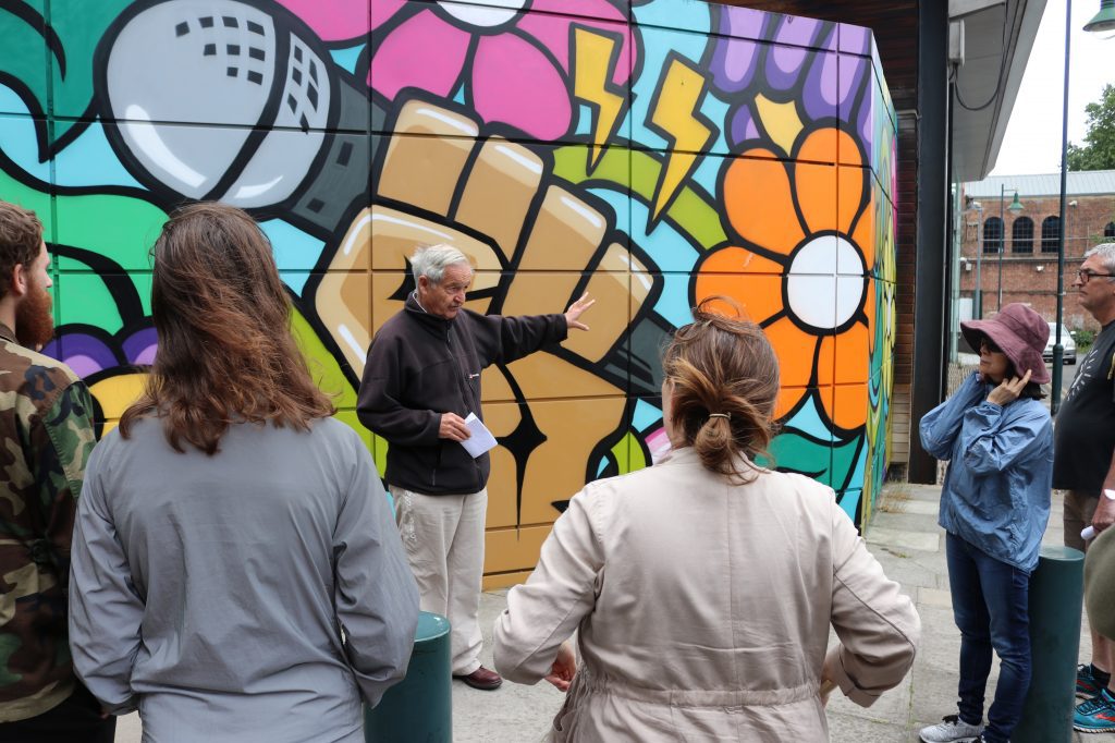 One of the first walking in their shoes tours