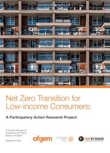 Net-Zero transition for low-income consumers report front cover