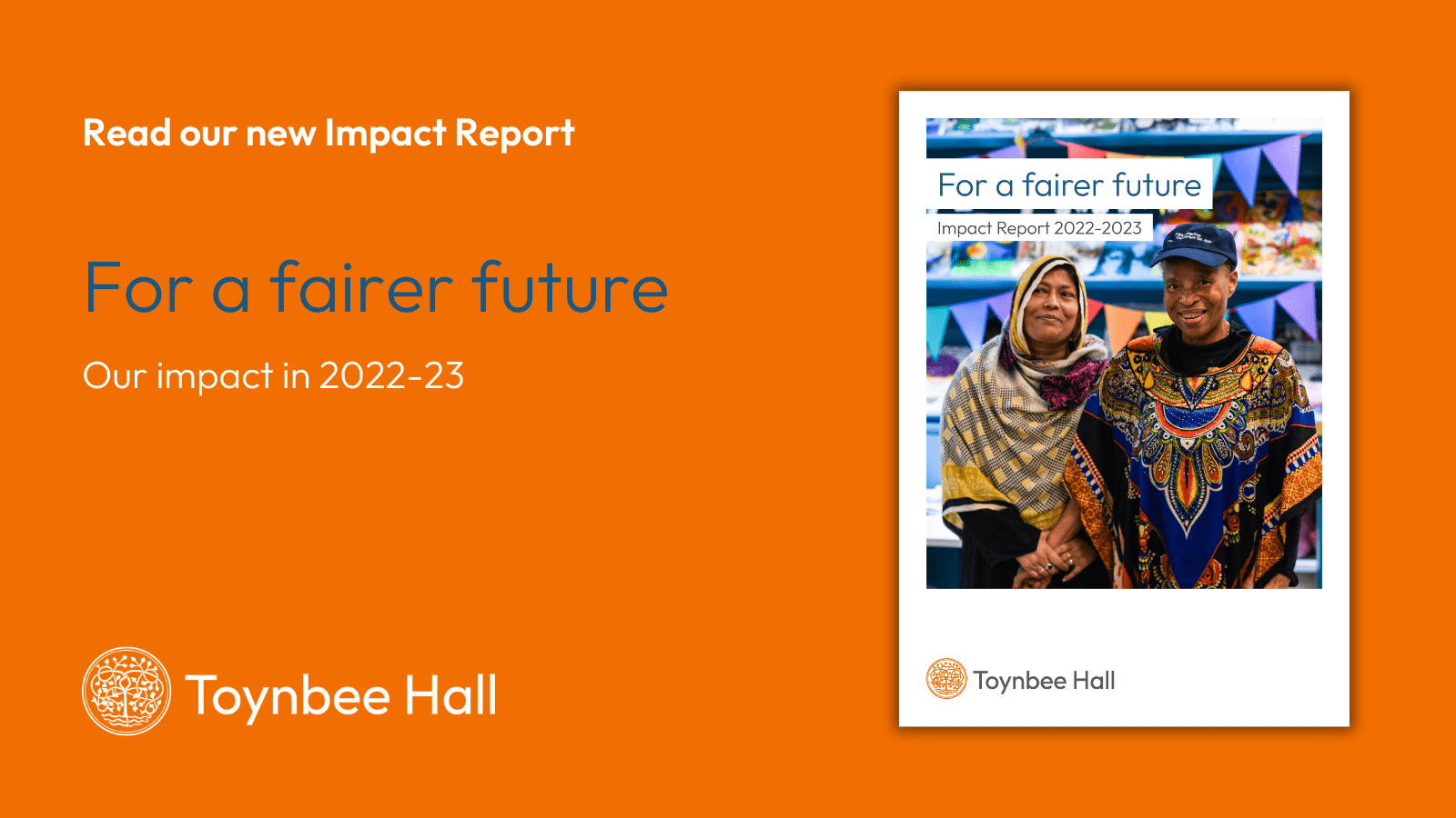 Read our new impact report - image of the font cover of the report